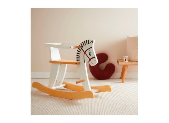 Schaukeltier aus Holz Zebra