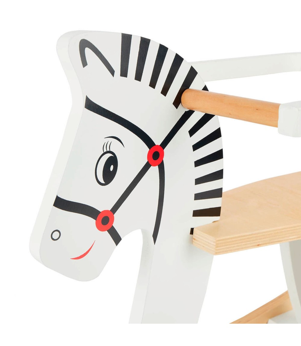 Schaukeltier aus Holz Zebra