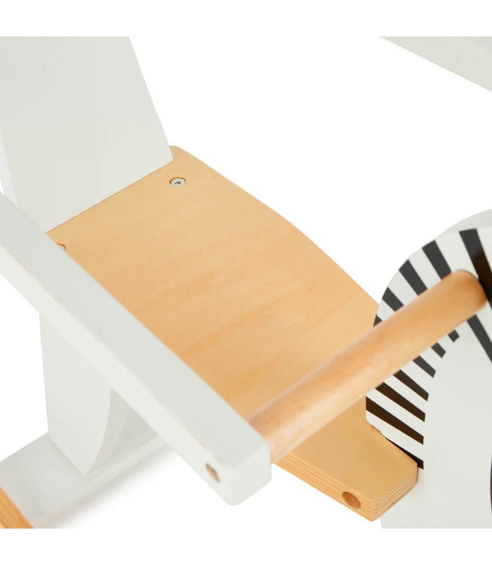 Schaukeltier aus Holz Zebra