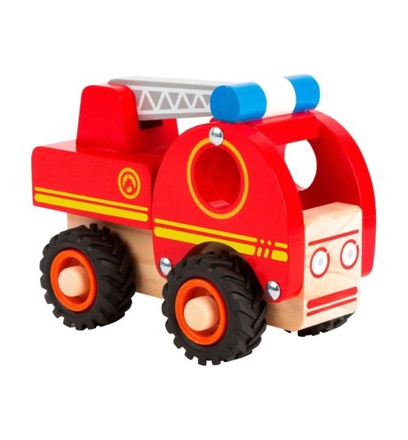 Feuerwehrfahrzeug aus Holz