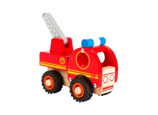 Feuerwehrfahrzeug aus Holz