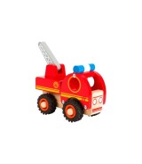 Feuerwehrfahrzeug aus Holz