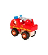 Feuerwehrfahrzeug aus Holz