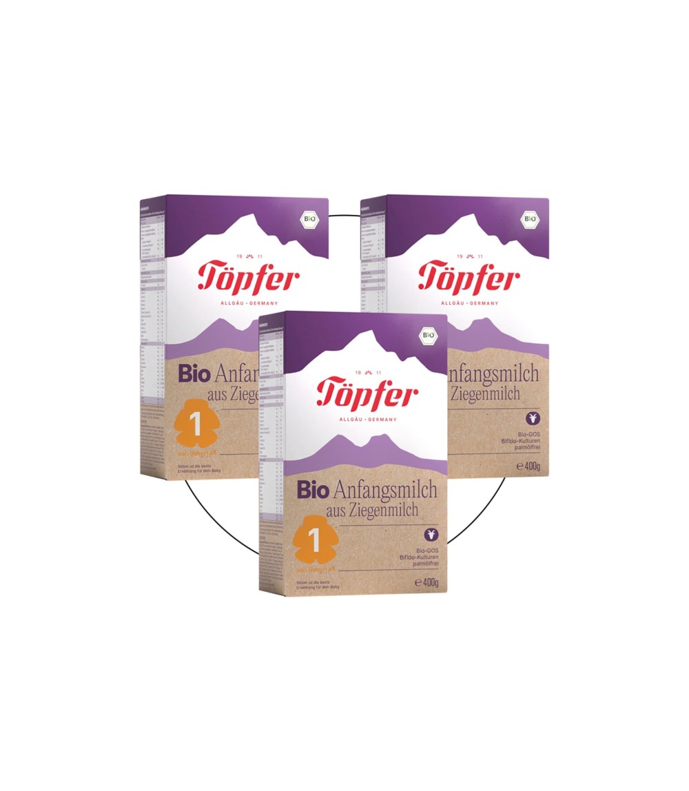 Bundle 3er Pack Bio Anfangsmilch Ziege 1