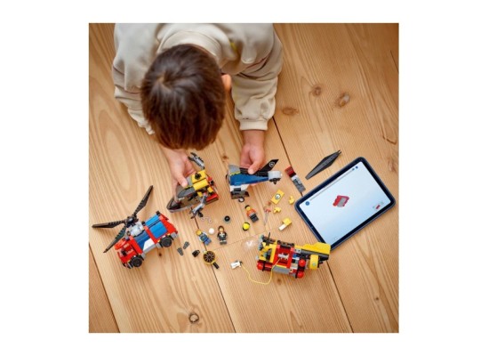 60462 Kombinationsset mit Hubschrauber, Löschauto und U-Boot