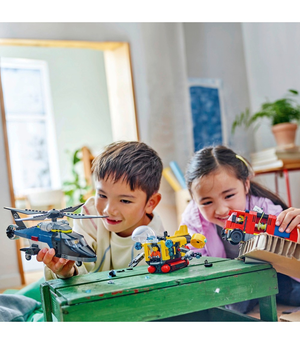 60462 Kombinationsset mit Hubschrauber, Löschauto und U-Boot