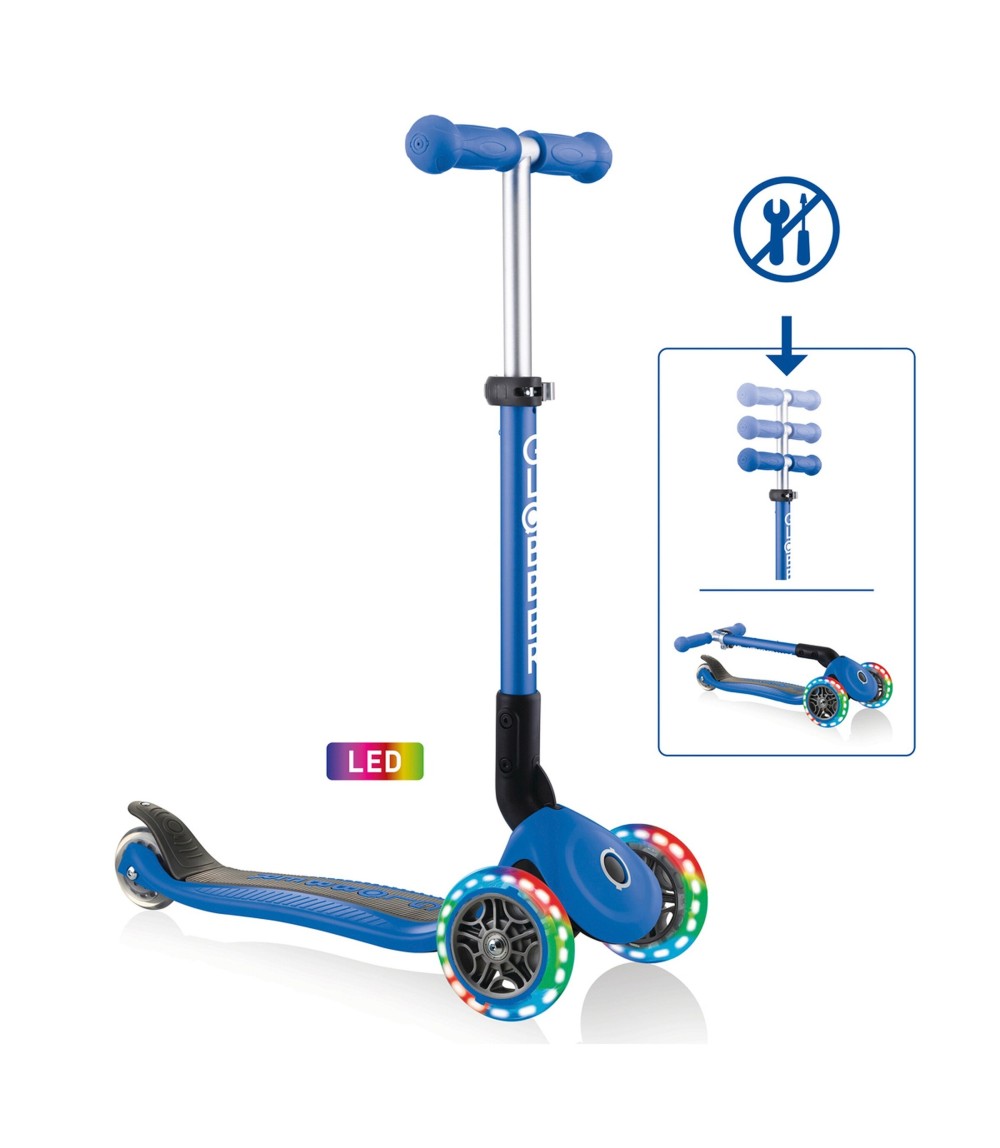 Scooter Junior mit Leuchtrollen