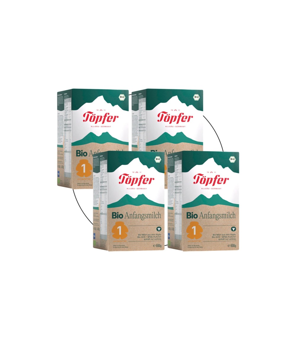Bundle 4er Pack Bio Anfangsmilch 1  600 g