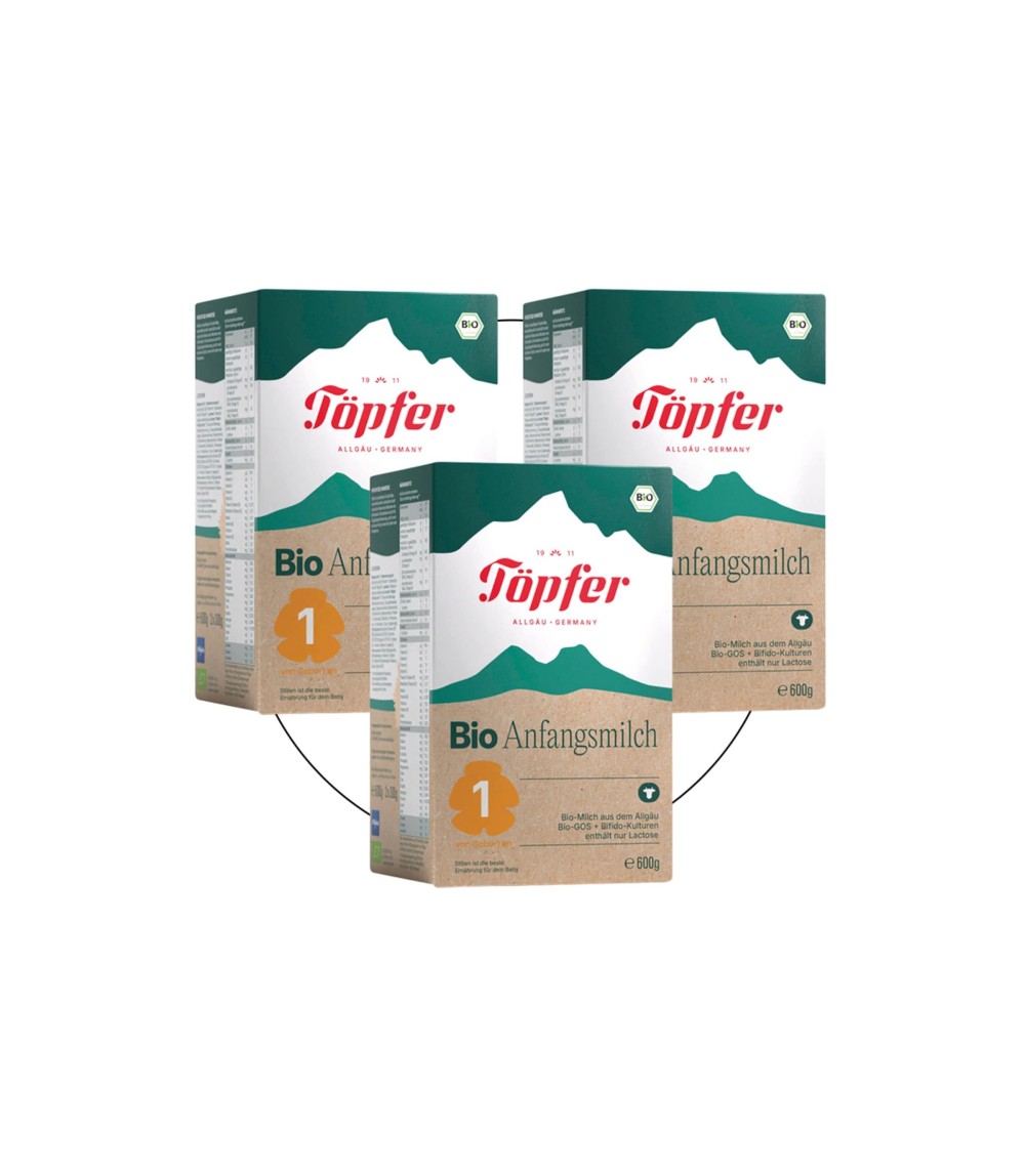 Bundle 3er Pack Bio Anfangsmilch 1  600 g