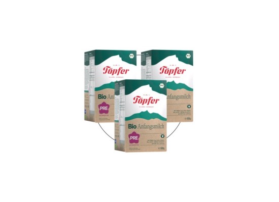 Bundle 3er Pack Bio Anfangsmilch Pre 600 g