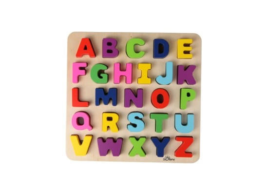 27-tlg. Holzpuzzle ABC Buchstaben