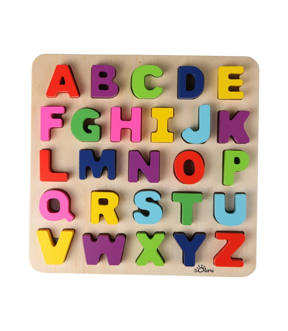 27-tlg. Holzpuzzle ABC Buchstaben