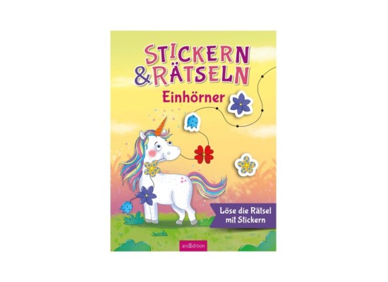 Stickern & Rätseln - Einhörner