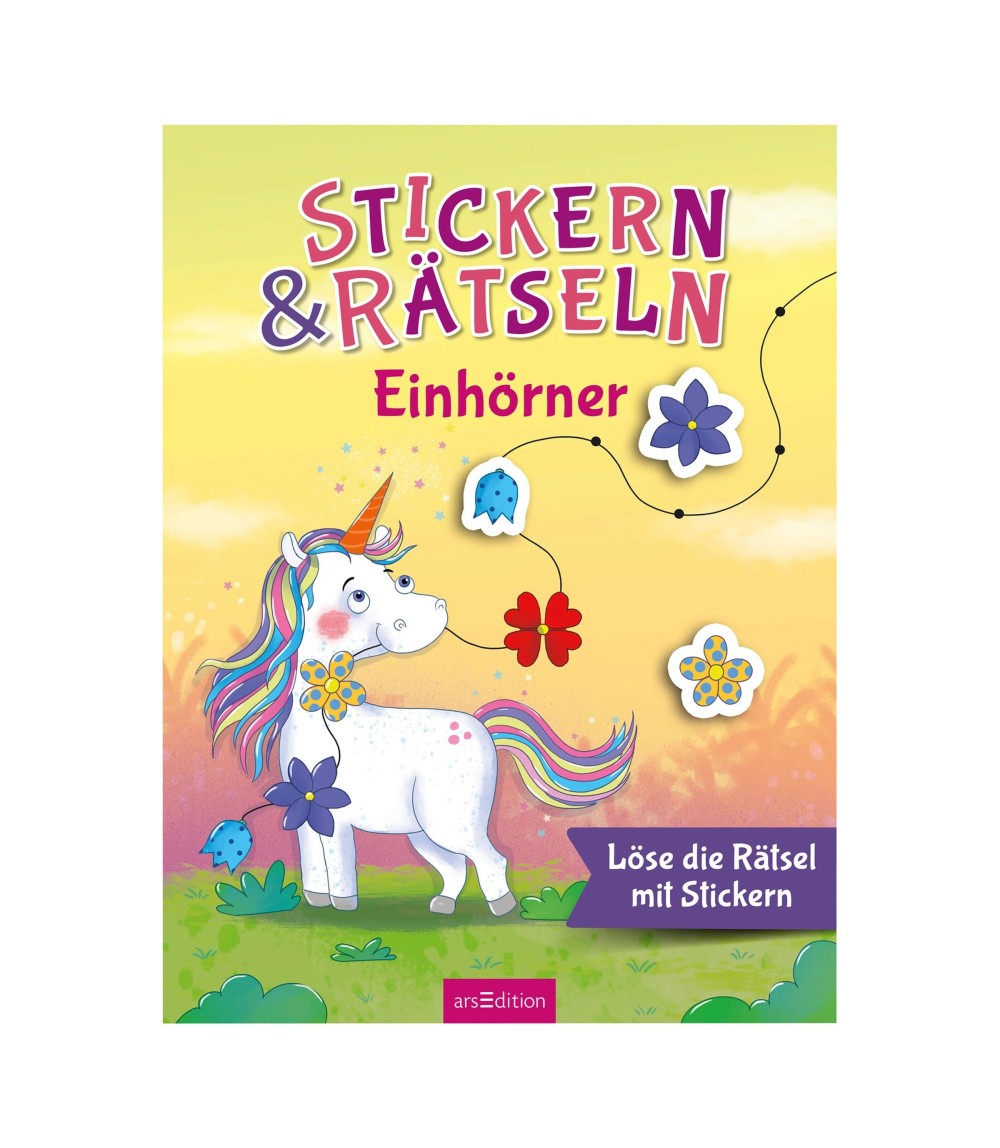 Stickern & Rätseln - Einhörner