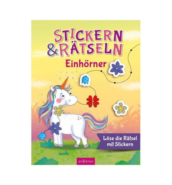 Stickern & Rätseln - Einhörner