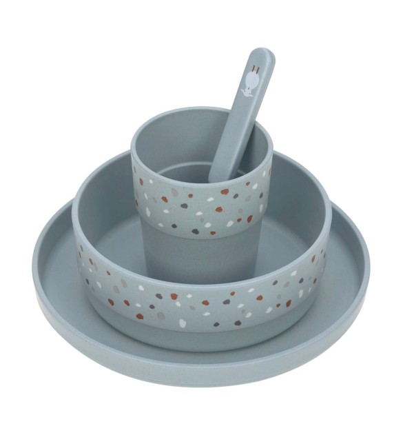 4-tlg. Geschirrset mit Zellulose