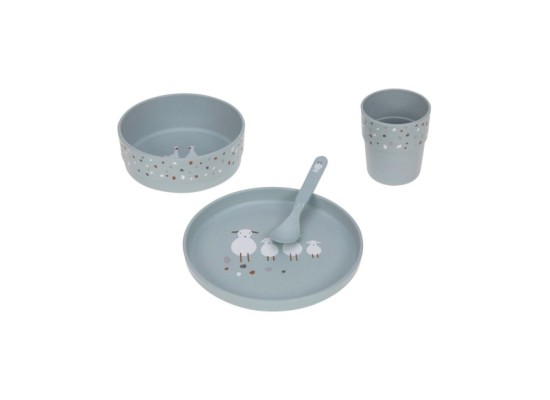 4-tlg. Geschirrset mit Zellulose