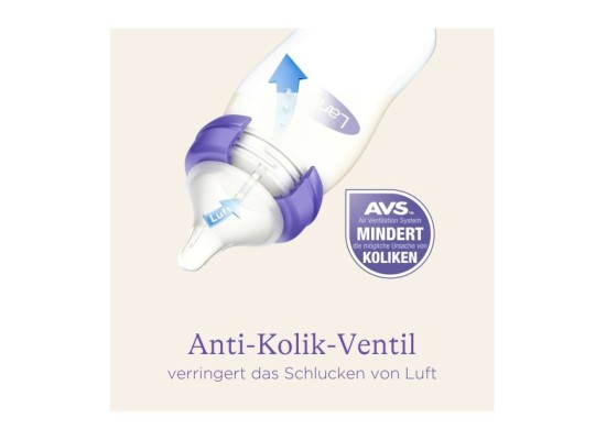 Babyflasche mit NaturalWave®Sauger S, Glas, Weithals, 160 ml