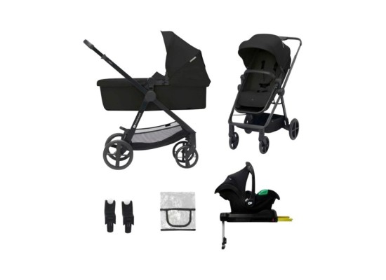 Kombikinderwagen NEWLY 4in1 Trio-Set inkl. Babyschale MINK PRO und Isofix-Basis
