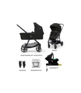 Kombikinderwagen NEWLY 4in1 Trio-Set inkl. Babyschale MINK PRO und Iso