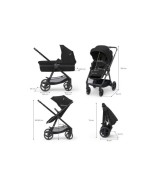 Kombikinderwagen NEWLY 4in1 Trio-Set inkl. Babyschale MINK PRO und Iso