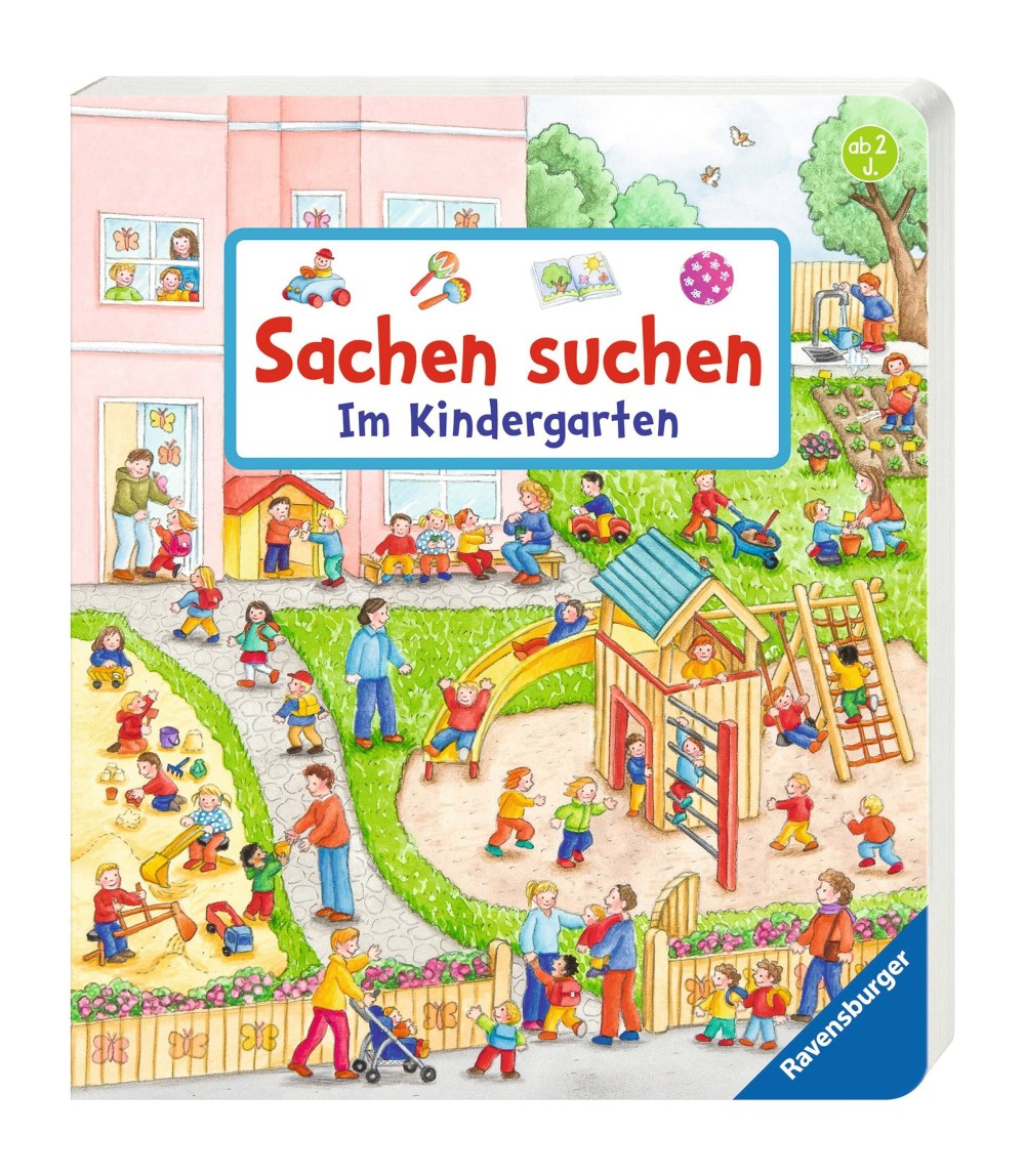 Pappbilderbuch Sachen suchen - Im Kindergarten