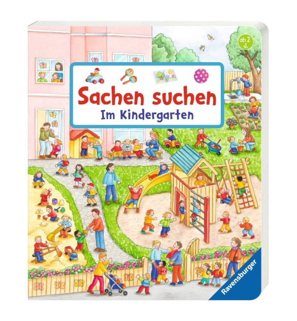 Pappbilderbuch Sachen suchen - Im Kindergarten
