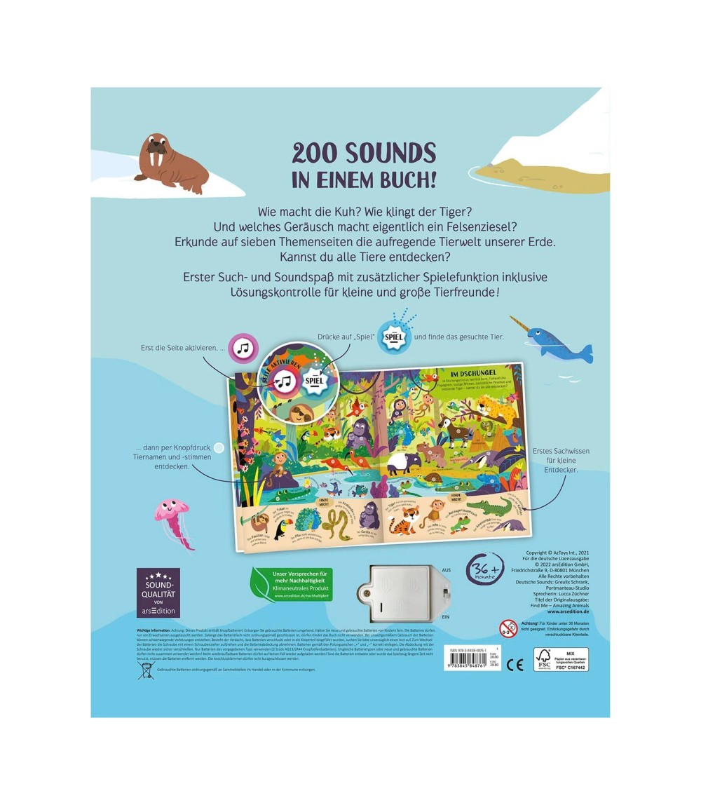 Mein riesengroßes Soundbuch - Tiere