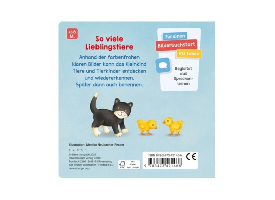 Pappbilderbuch Meine allerersten Tiere