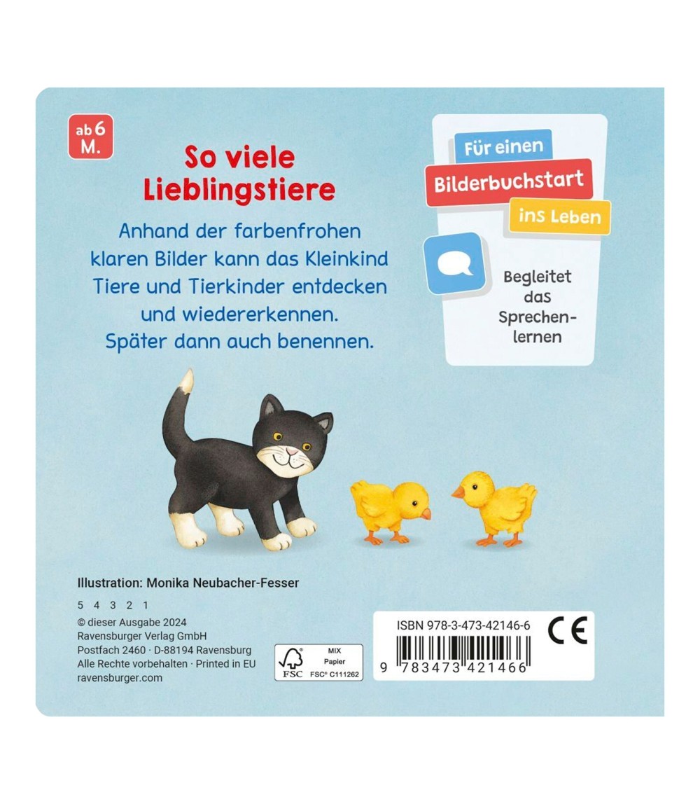 Pappbilderbuch Meine allerersten Tiere