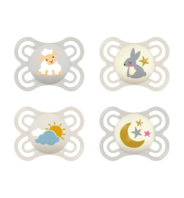 4er-Pack Schnuller Perfect Day+Night Silikon