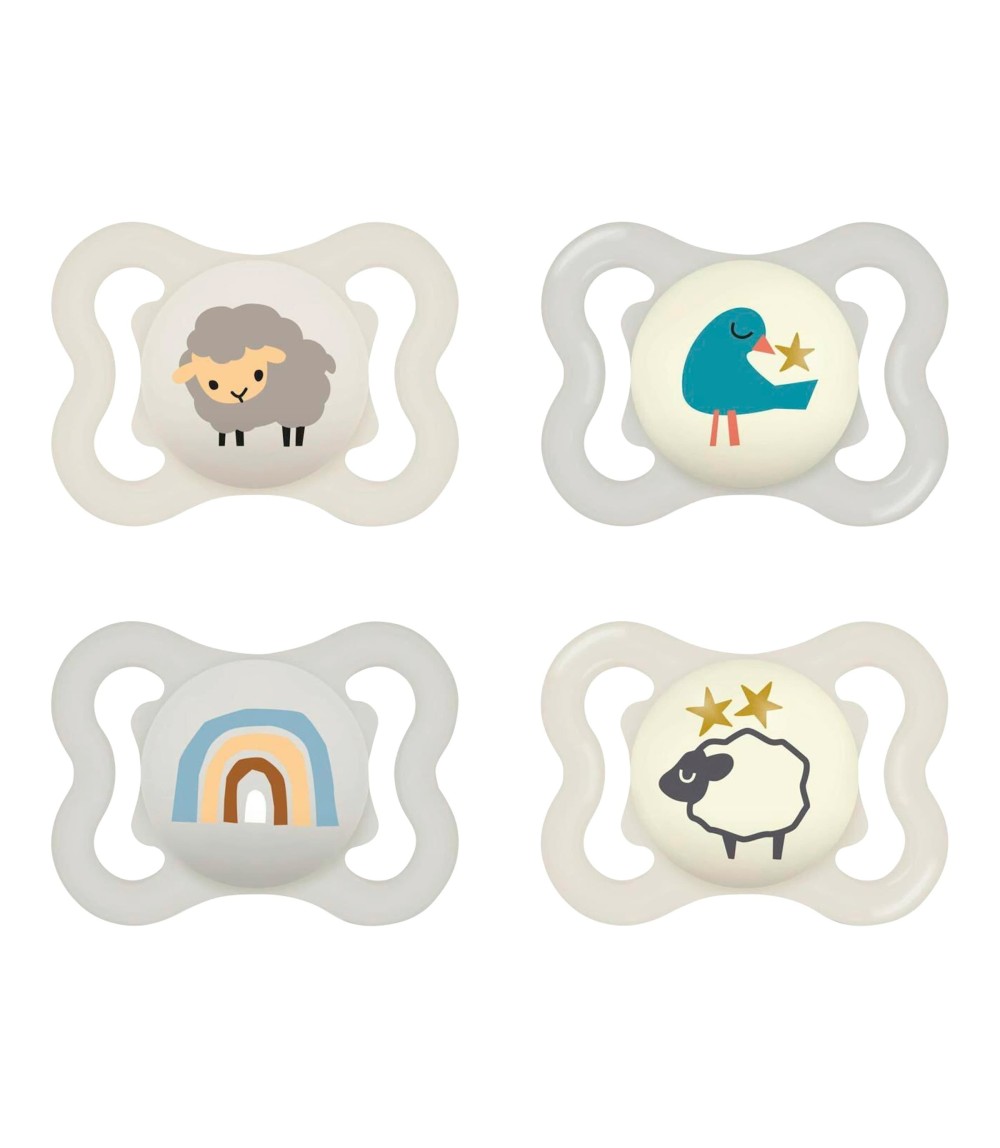 4er-Pack Schnuller Supreme Day+Night Silikon