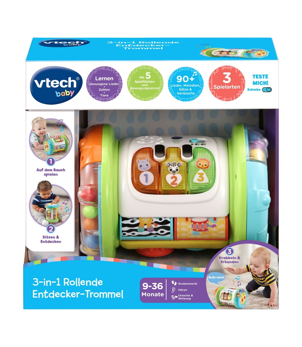 3in1 Rollende Entdecker-Trommel