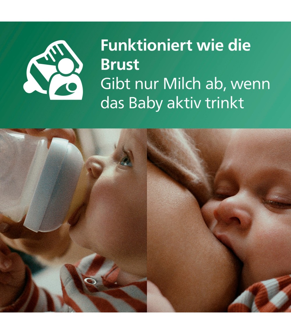4-tlg Babyflaschen-Set, Natural Response, Glas, ab Geburt