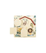 Motorikbrett Schloss und Riegel Safari