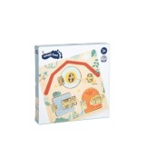 Motorikbrett Schloss und Riegel Safari