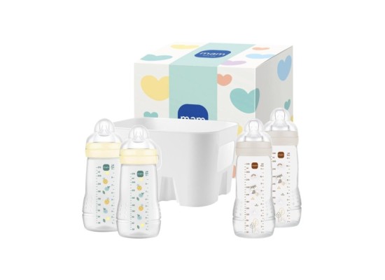 5-tlg. Easy Active Flaschen Set  mit Korb