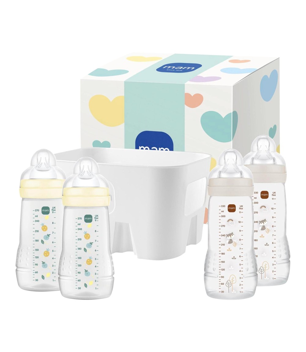 5-tlg. Easy Active Flaschen Set  mit Korb