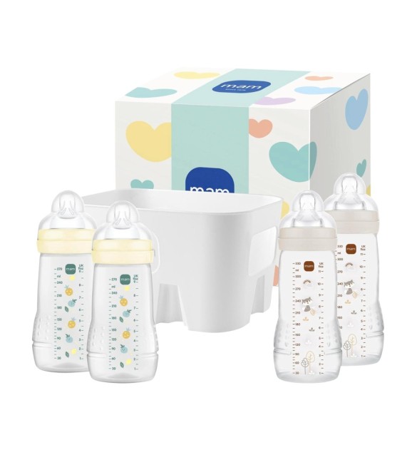 5-tlg. Easy Active Flaschen Set  mit Korb