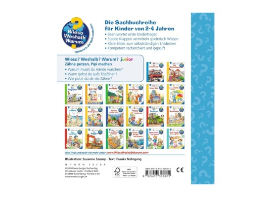 Sachbuch Zähne putzen, Pipi machen