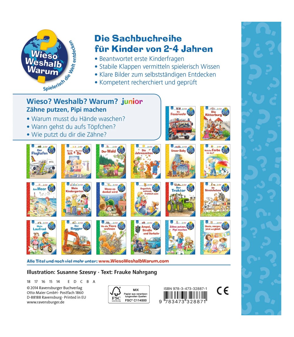 Sachbuch Zähne putzen, Pipi machen