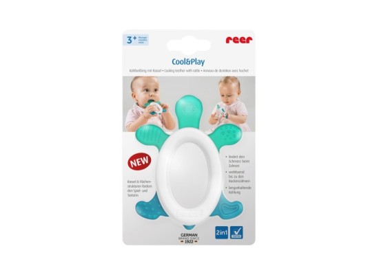 Kühlbeißring mit Rassel