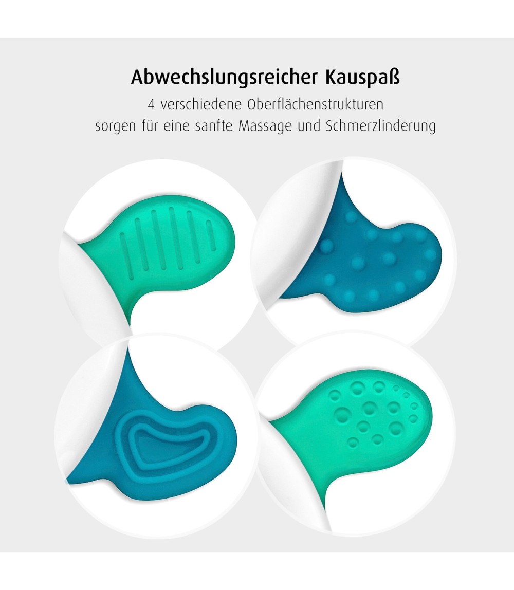 Kühlbeißring mit Rassel