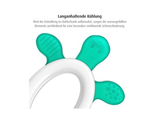 Kühlbeißring mit Rassel