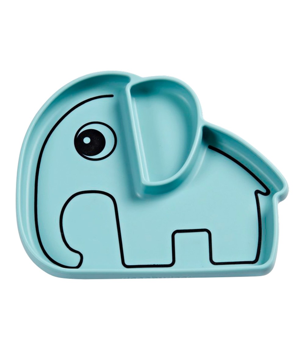 Esslernteller Silikon Elefant Elphee