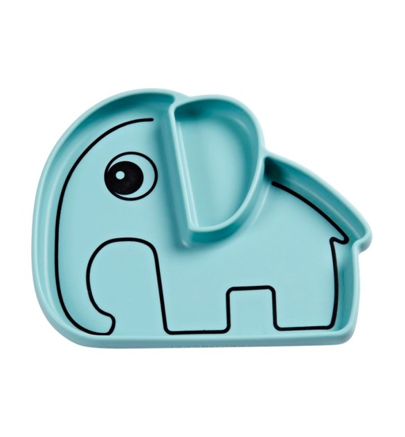 Esslernteller Silikon Elefant Elphee