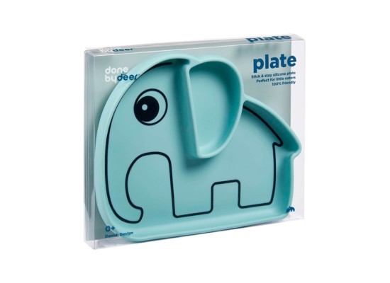 Esslernteller Silikon Elefant Elphee