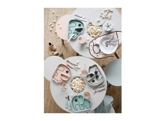 Esslernteller Silikon Elefant Elphee