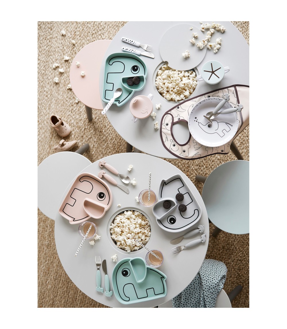 Esslernteller Silikon Elefant Elphee