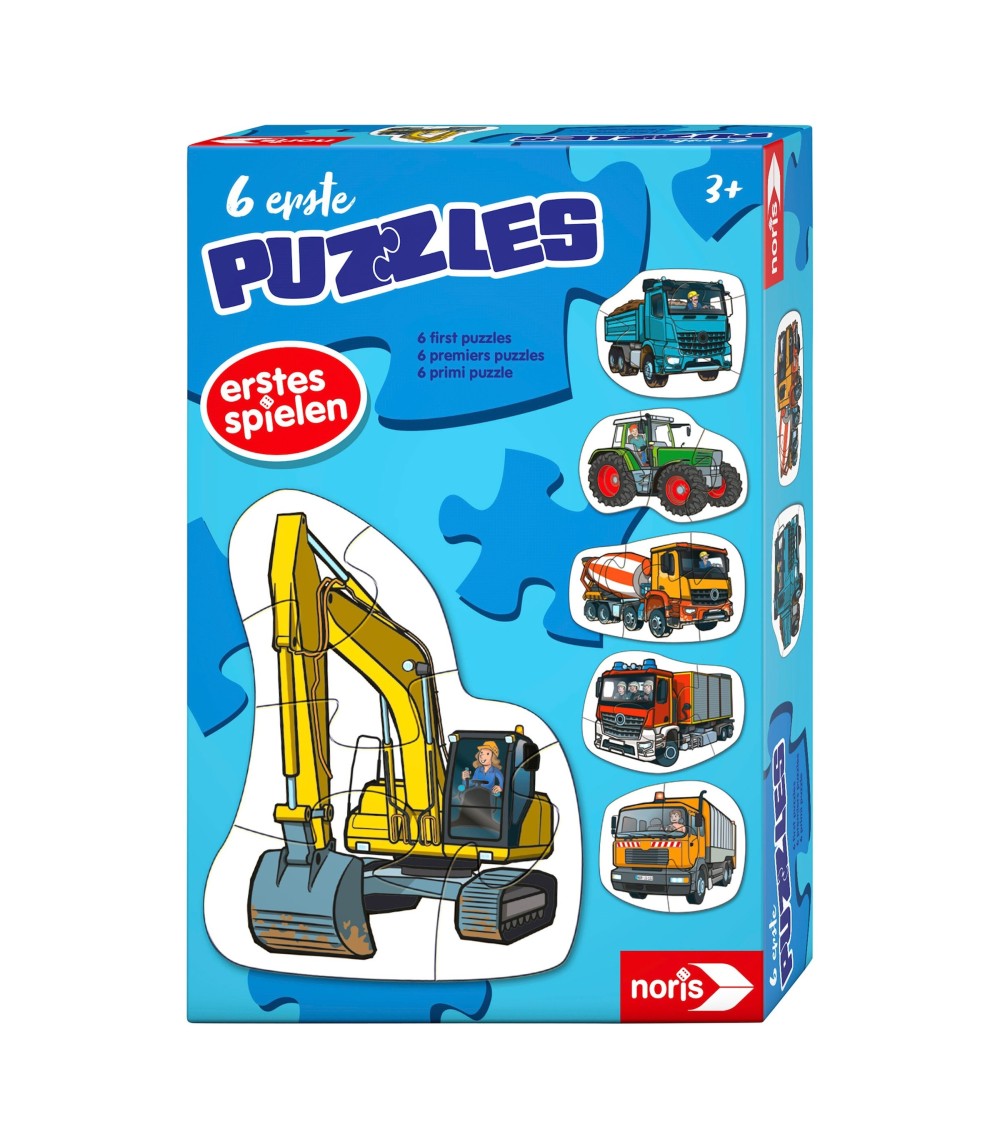 6 erste Puzzles - Fahrzeuge